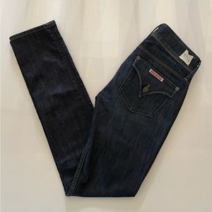 Hudson Collin Flap Skinny Jeans Womens 26 Blue Medium Wash Stretch Denim